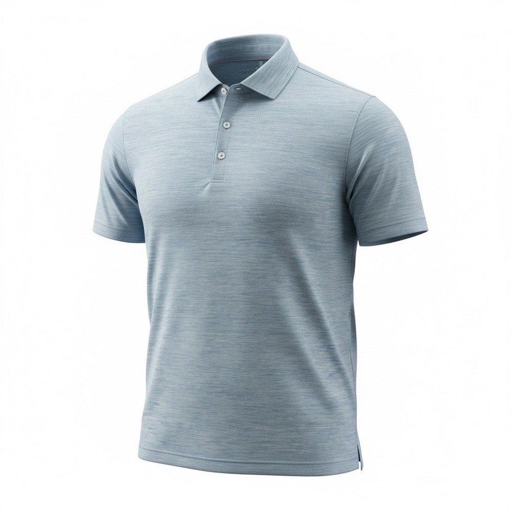 Johnnie-O Featherweight Huron Polo Mens XL Monsoon Blue UPF 50 Performance Golf